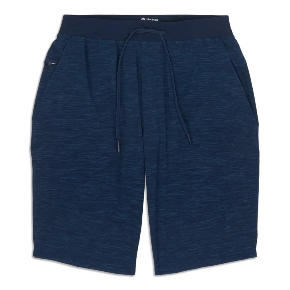 Lululemon T.H.E. Linerless Short 9" Traing Relax Drawstring Pocket Blue